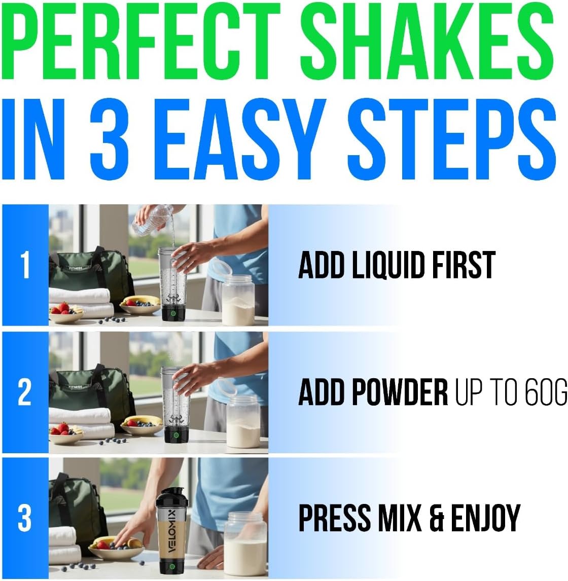 Electric Protein Shake Mixer